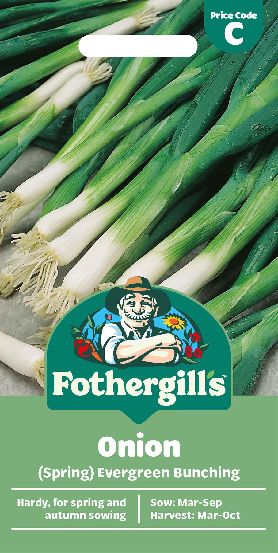 Fothergills Spring Onion Evergreen Bunching Seeds