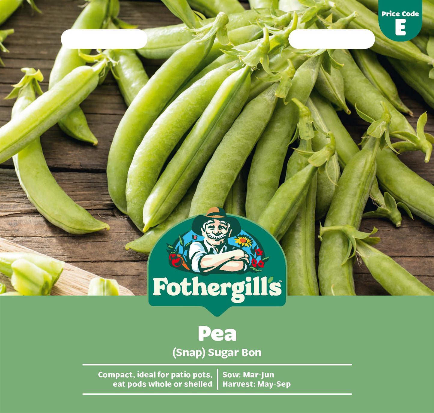 Fothergills Pea (Snap) Sugar Bon Seeds