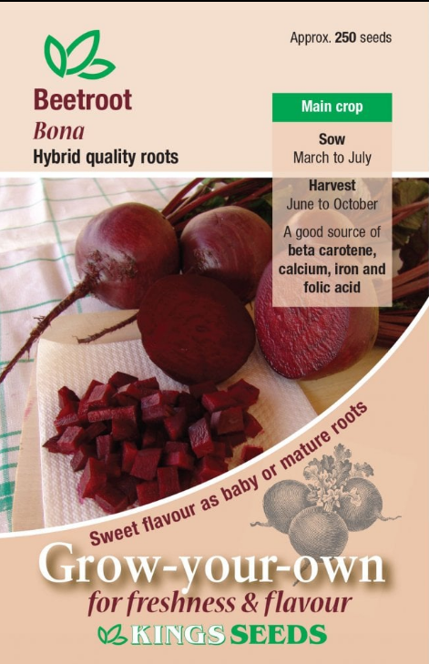Kings Seeds Beetroot Bona 250 Seeds