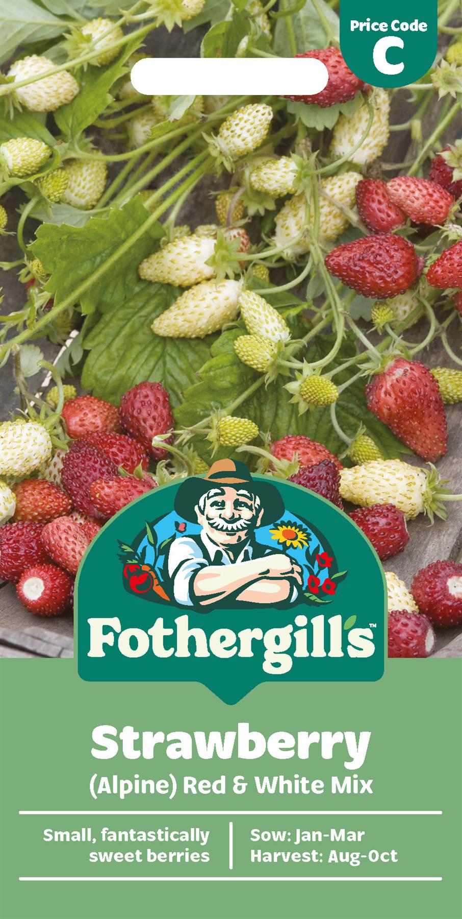 Fothergills Strawberry Alpine Red & White Mix Seeds