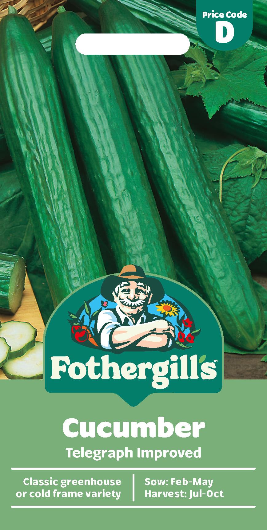 Fothergills Cucumber Telegraph Improved Seeds