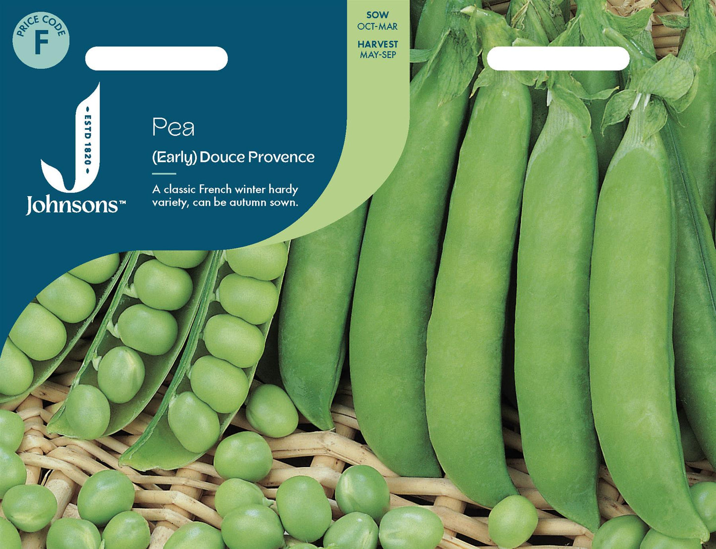 Johnsons - Pea (early) Douce Provence - 250 Seeds