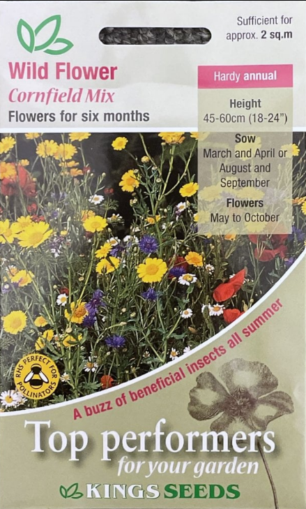 Kings Seeds Wild Cornfield Mix 2 Square Metres Seed