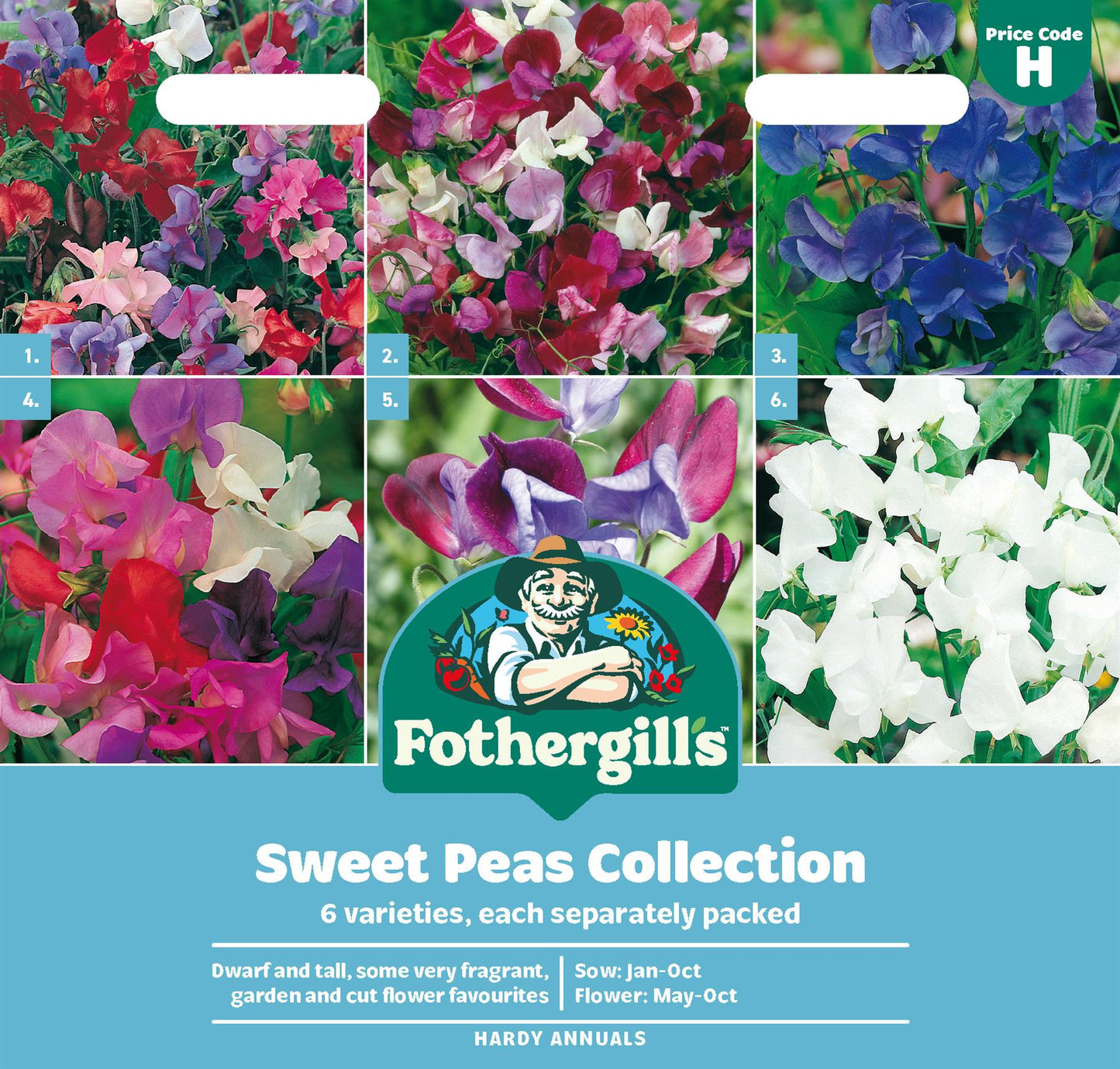 Fothergills Sweet Peas Collection Seeds