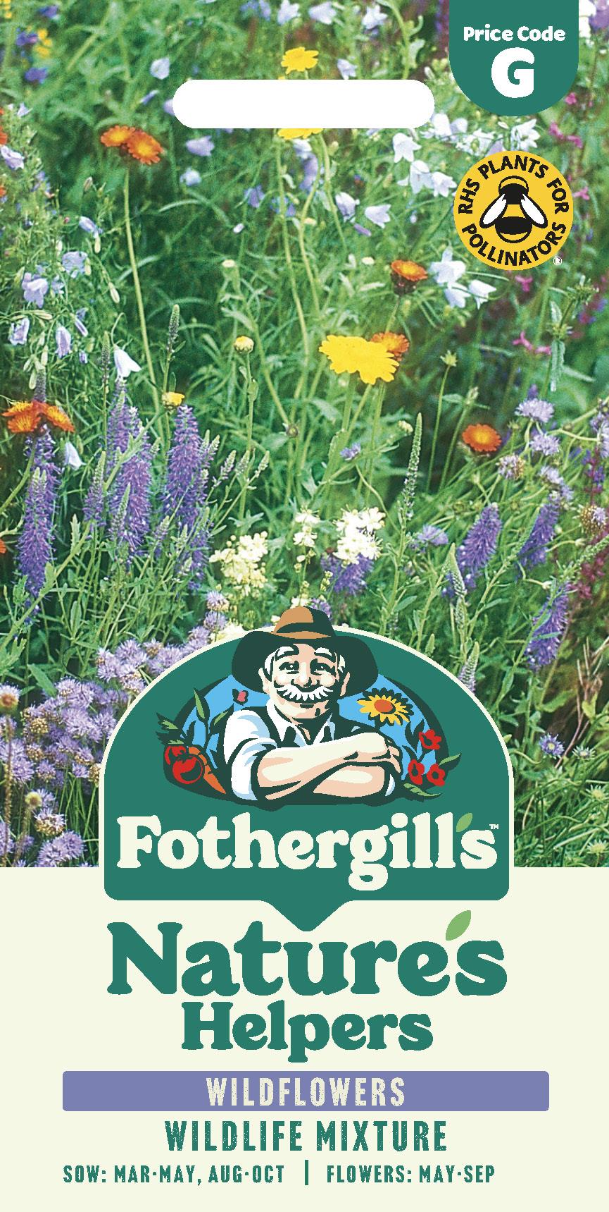 Fothergills Wild flowers Nature Haven Wildlife Mixture Seeds