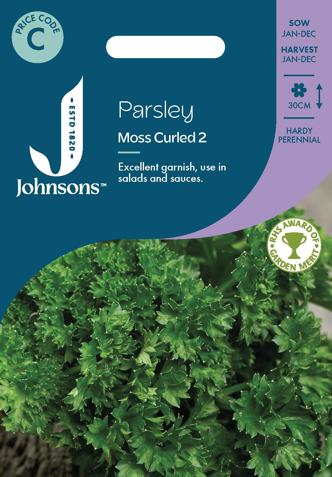 Johnsons - Herb - Parsley Moss Curled 2 - 750 Seeds