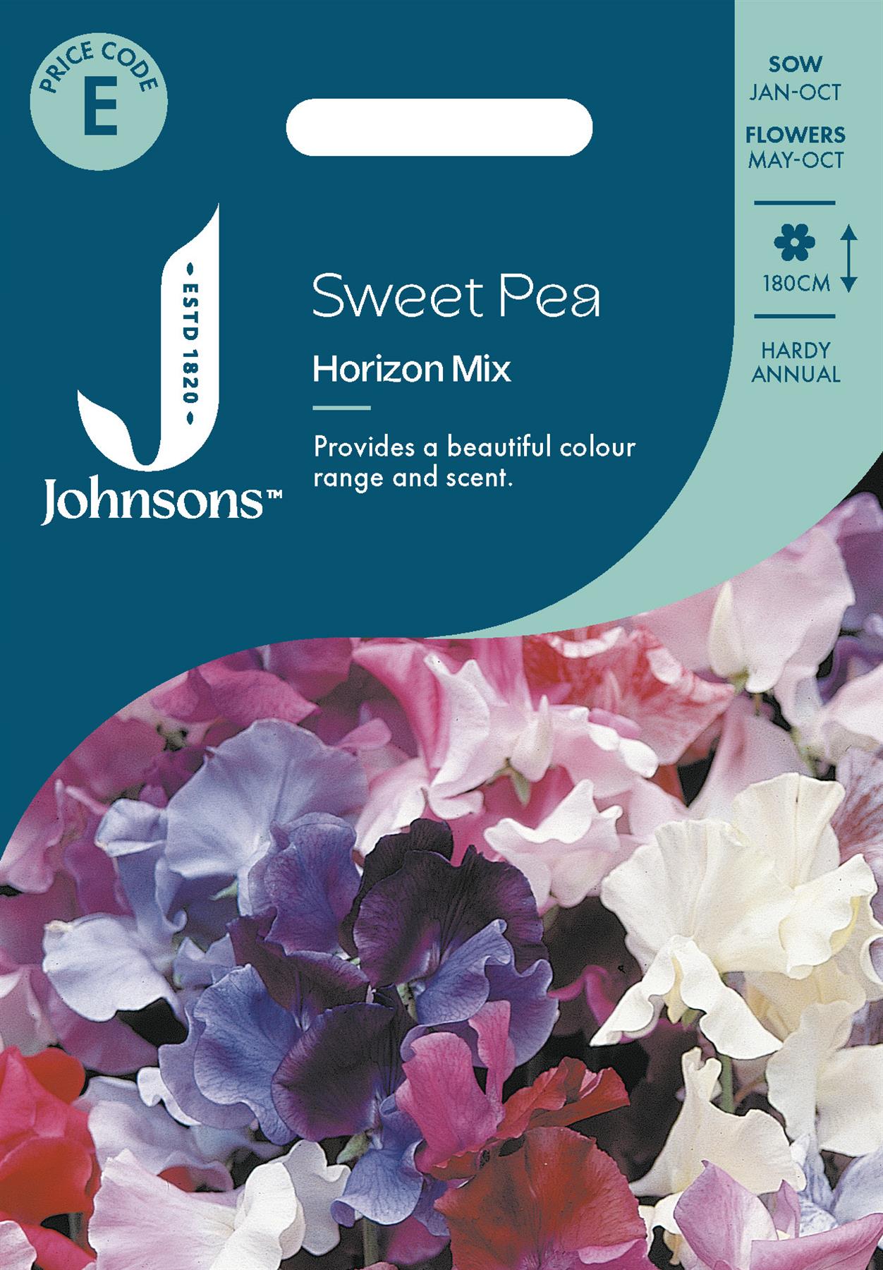 Johnsons - Sweet Pea Horizon Mix - 25 Seeds