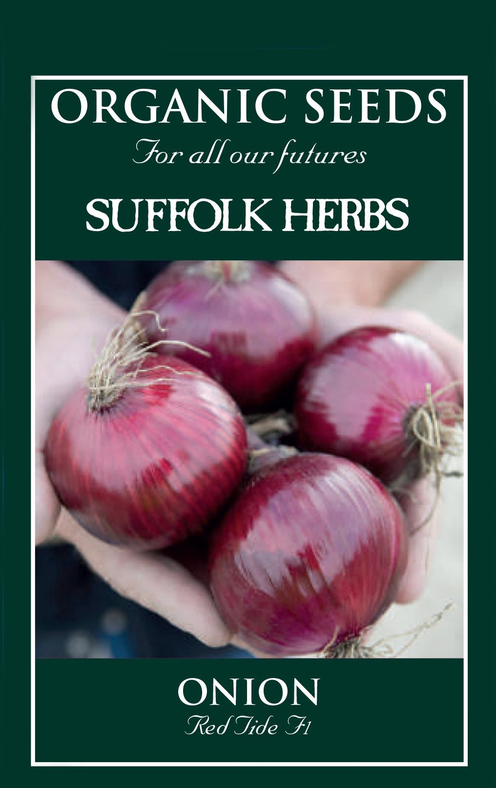 Suffolk Herbs Organic Onion Red Tide F1