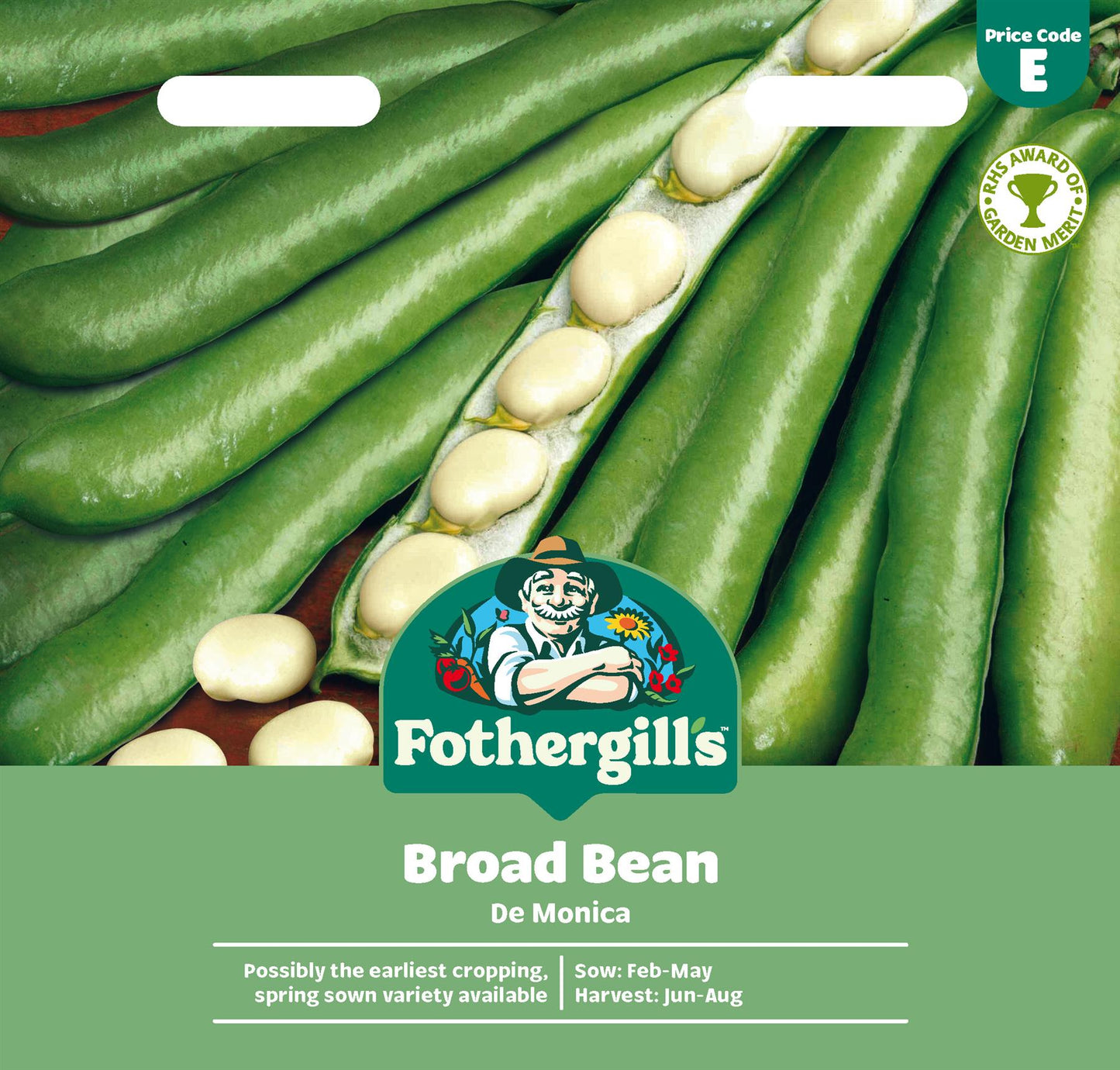 Fothergills Broad Bean De Monica Seeds