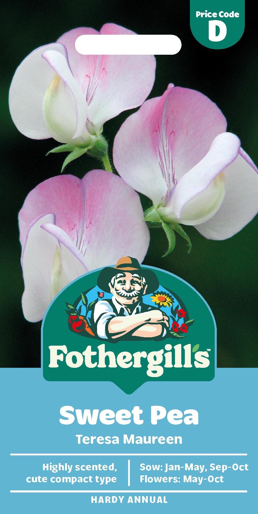 Fothergills Sweet Pea Teresa Maureen Seeds