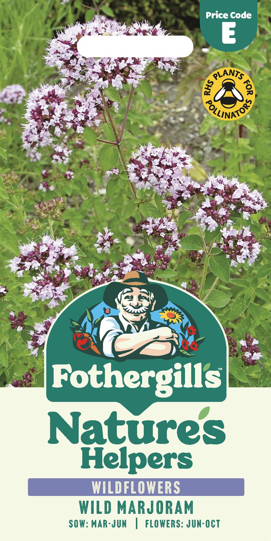 Fothergills Wild flowers Nature Haven Wild Marjoram Seeds