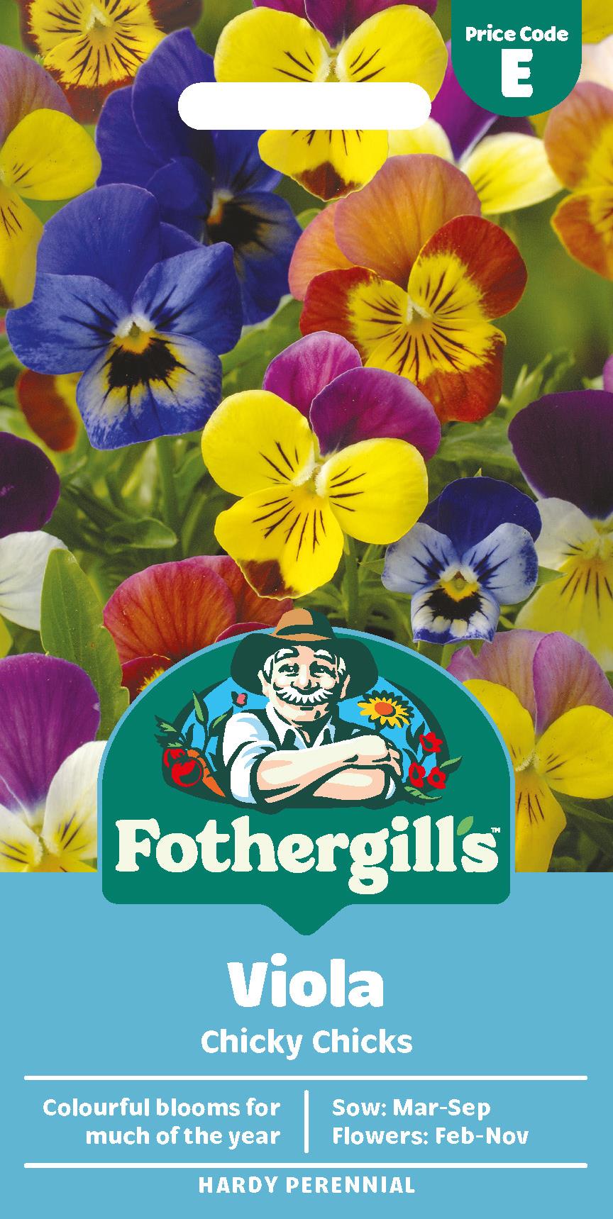 Fothergills Viola Chicky Chicks Seeds
