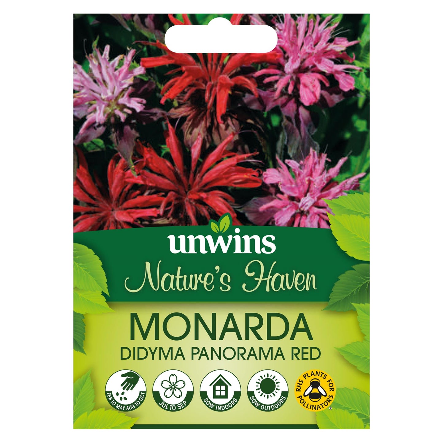 Unwins Flower Monarda didyma Panorama Red - 40 Seeds