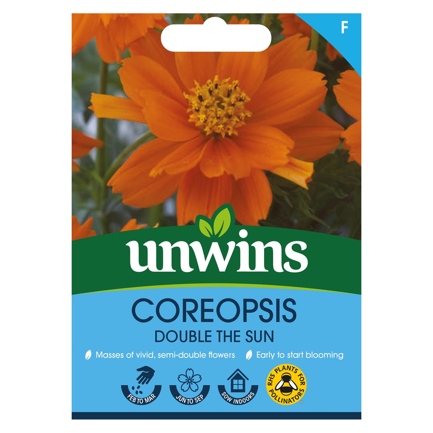 Unwins Flower Coreopsis Double The Sun - 20 Seeds