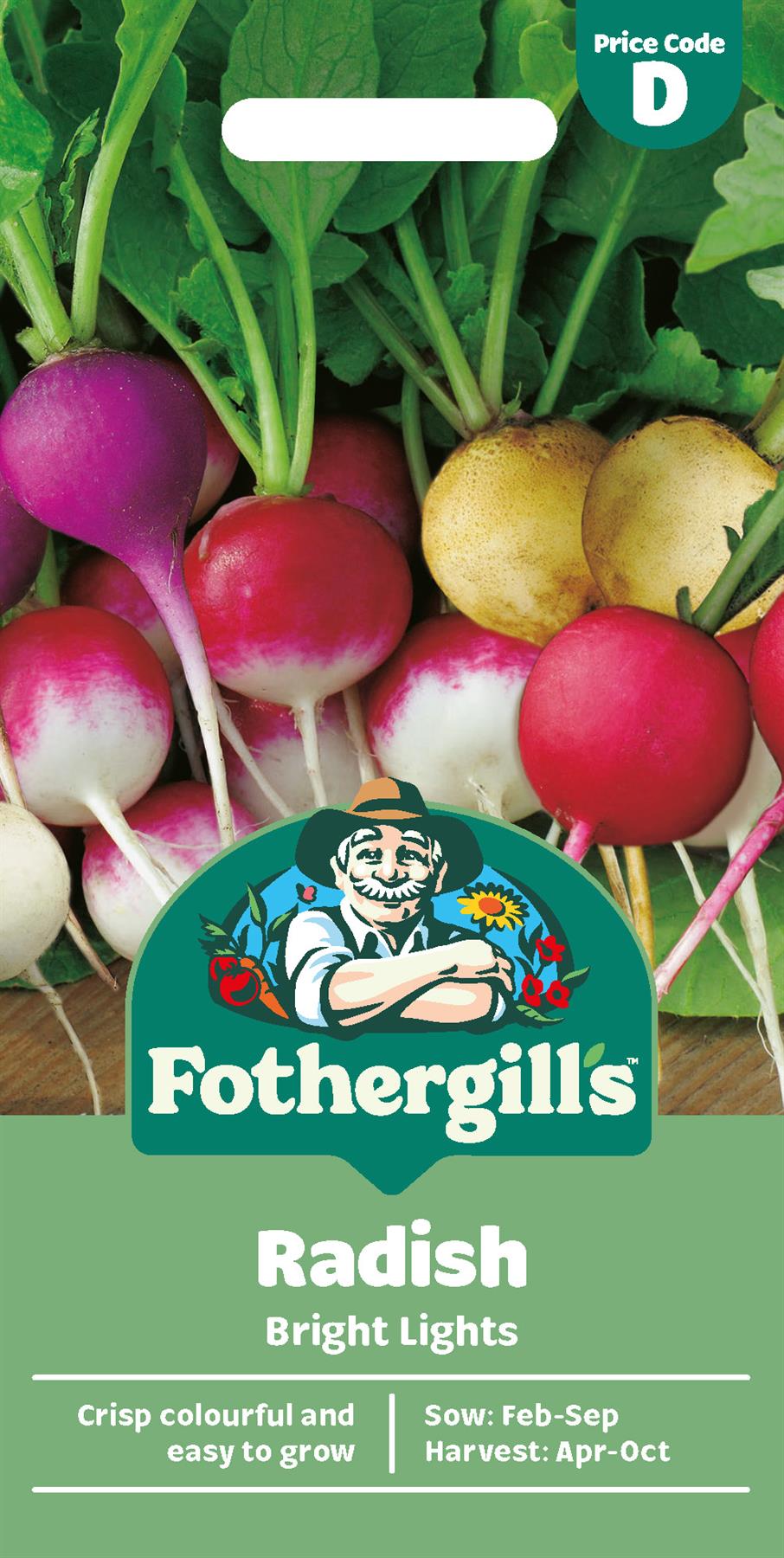Fothergills Radish Bright Lights Seeds