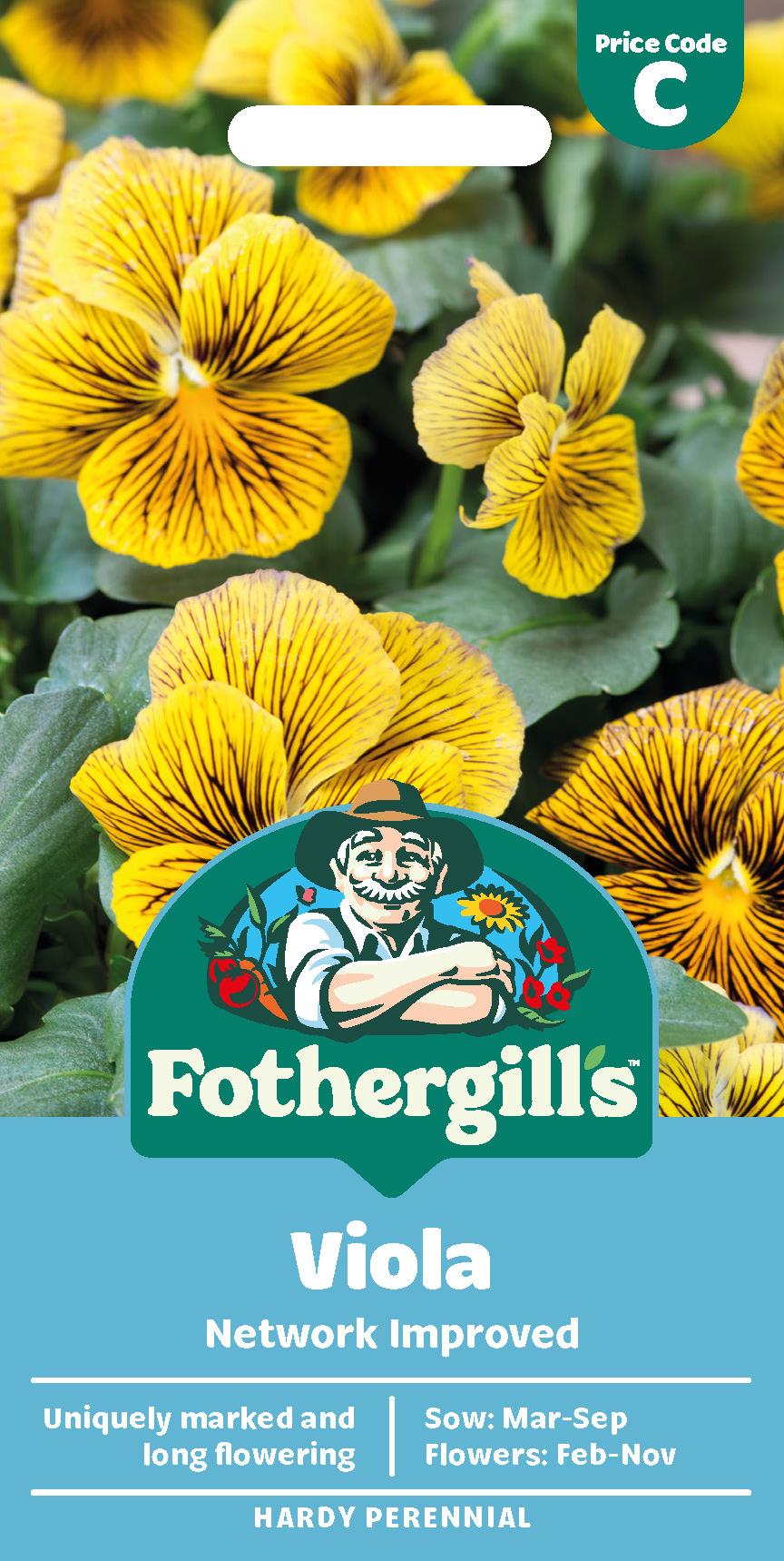 Fothergills Viola Network Improved Seeds