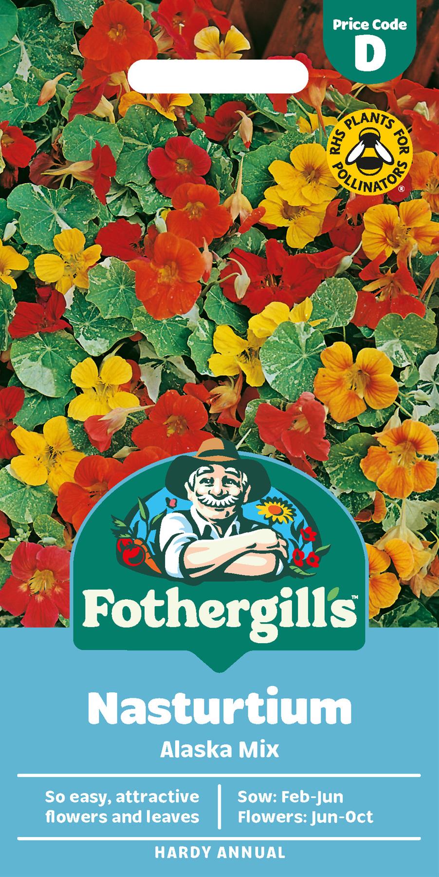 Fothergills Nasturtium Alaska Mix Seeds