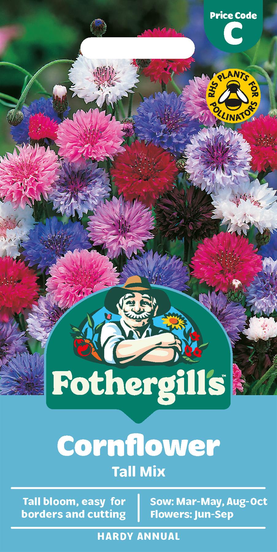 Fothergills Cornflower Tall Mix Seeds