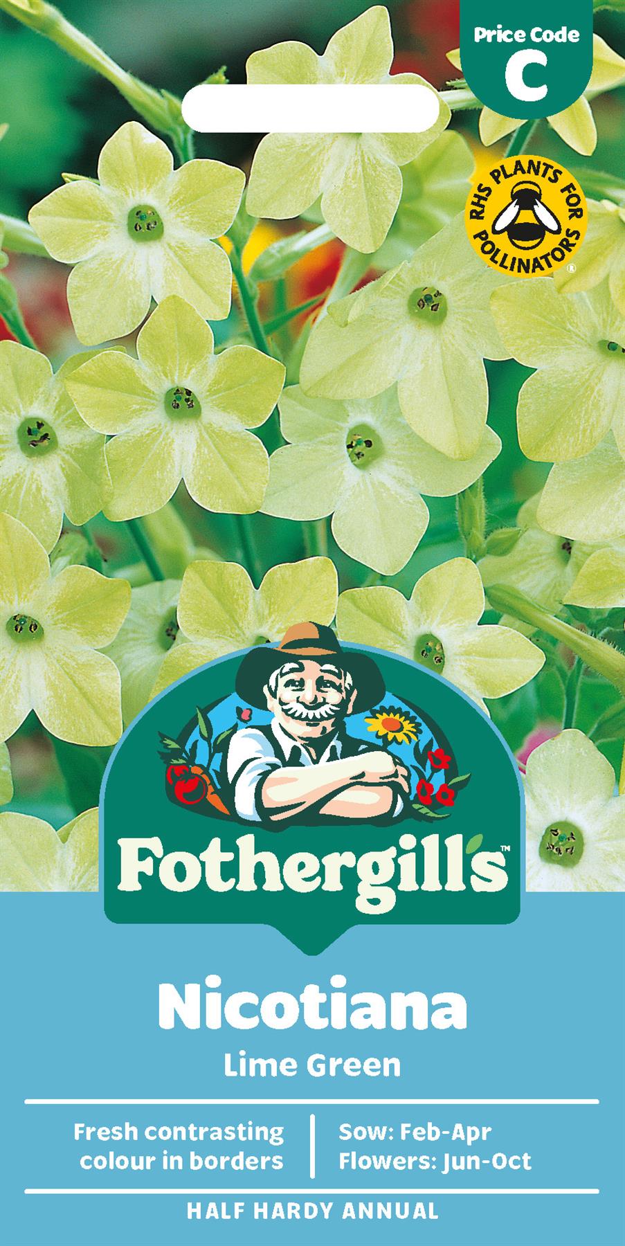 Fothergills Nicotiana Lime Green Seeds
