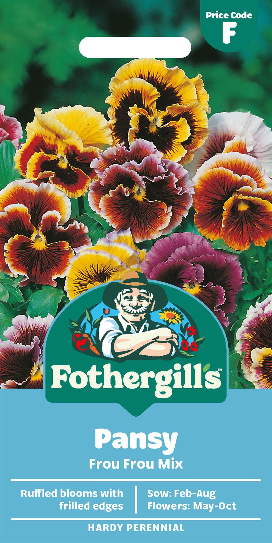 Fothergills Pansy Frou Frou Mix Seeds
