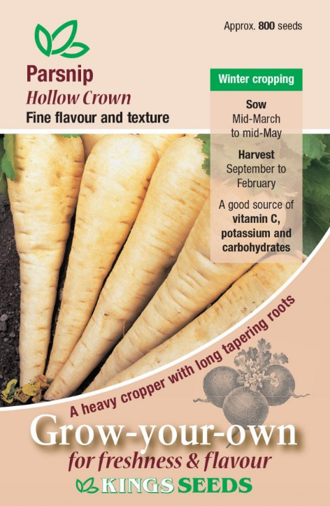 Kings Seeds Parsnip Hollow Crown 800 Seeds