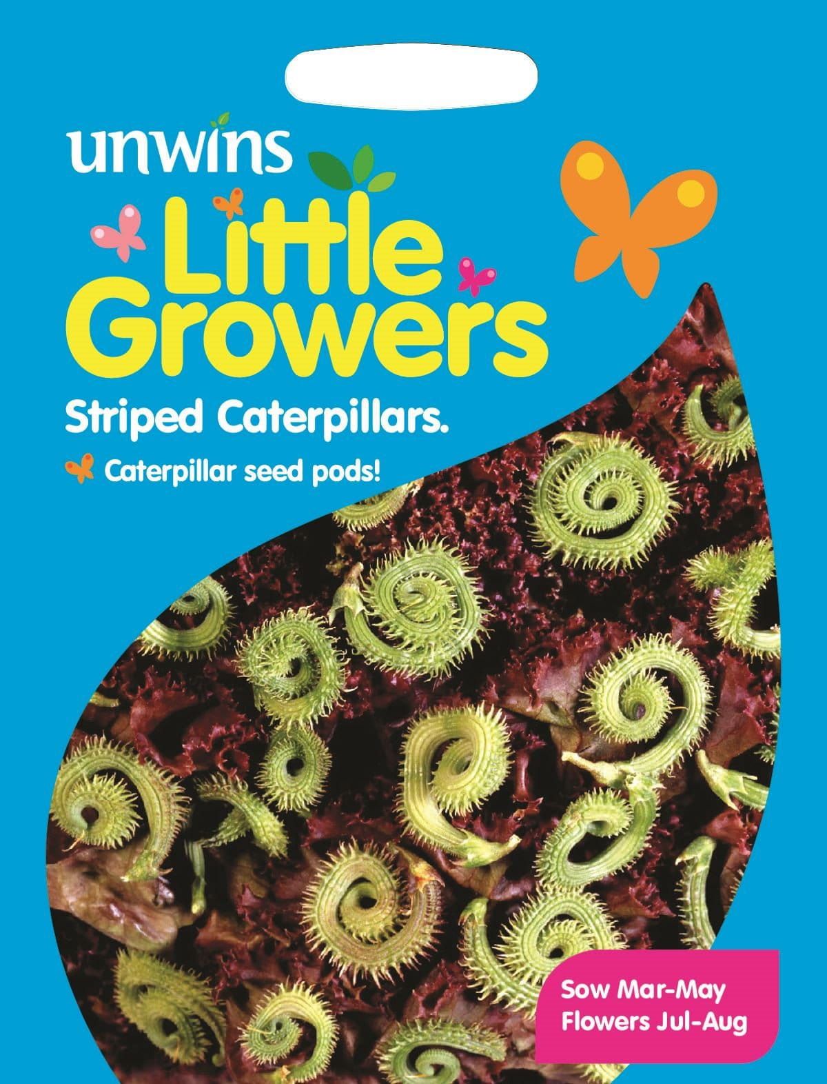 Unwins Little Growers Striped Caterpillars 20 Seeds