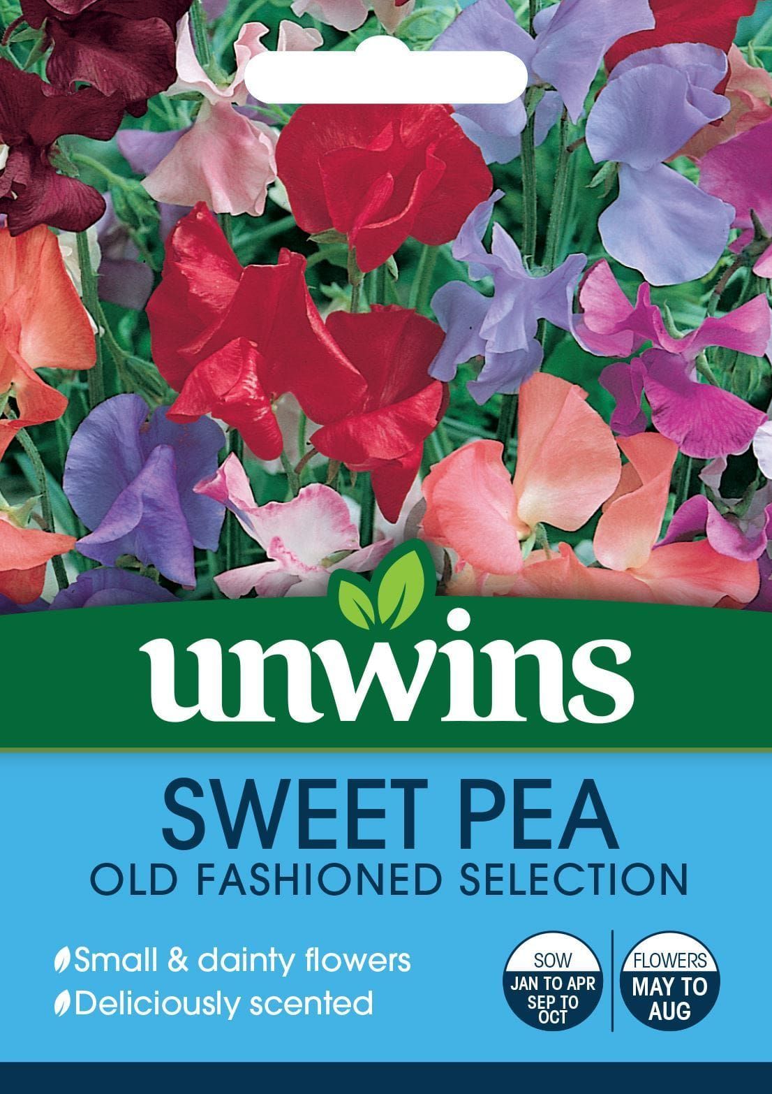 Unwins Sweet Pea Old Fashioned Mix 30 Seeds