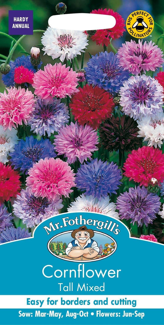 Mr Fothergills Cornflower Tall Mixed 500 Seeds