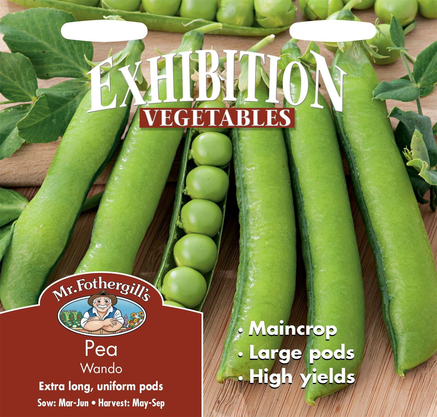 Mr Fothergills Pea Wando 200 Seeds