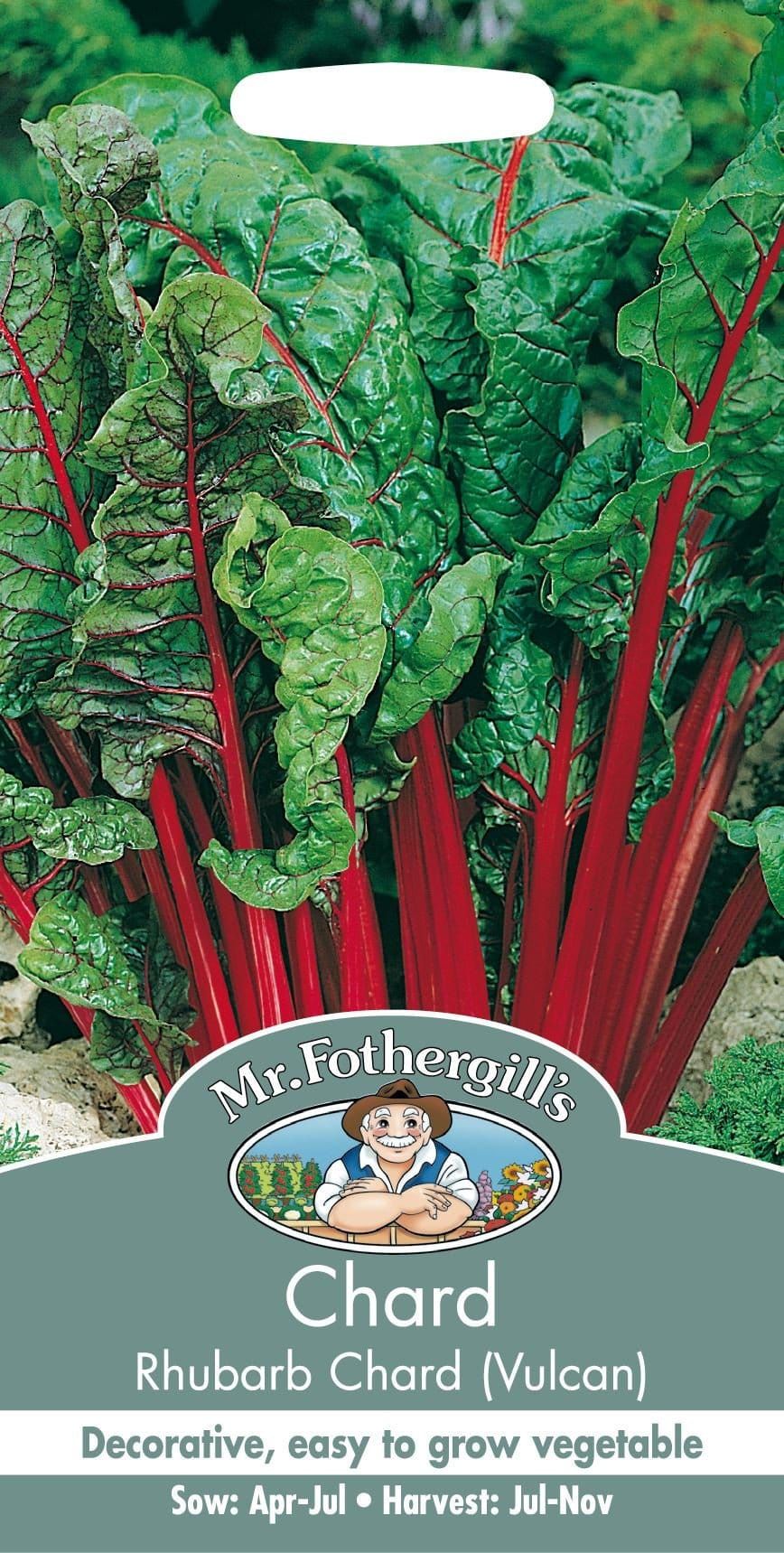 Mr Fothergills Chard Rhubarb Vulcan 125 Seeds