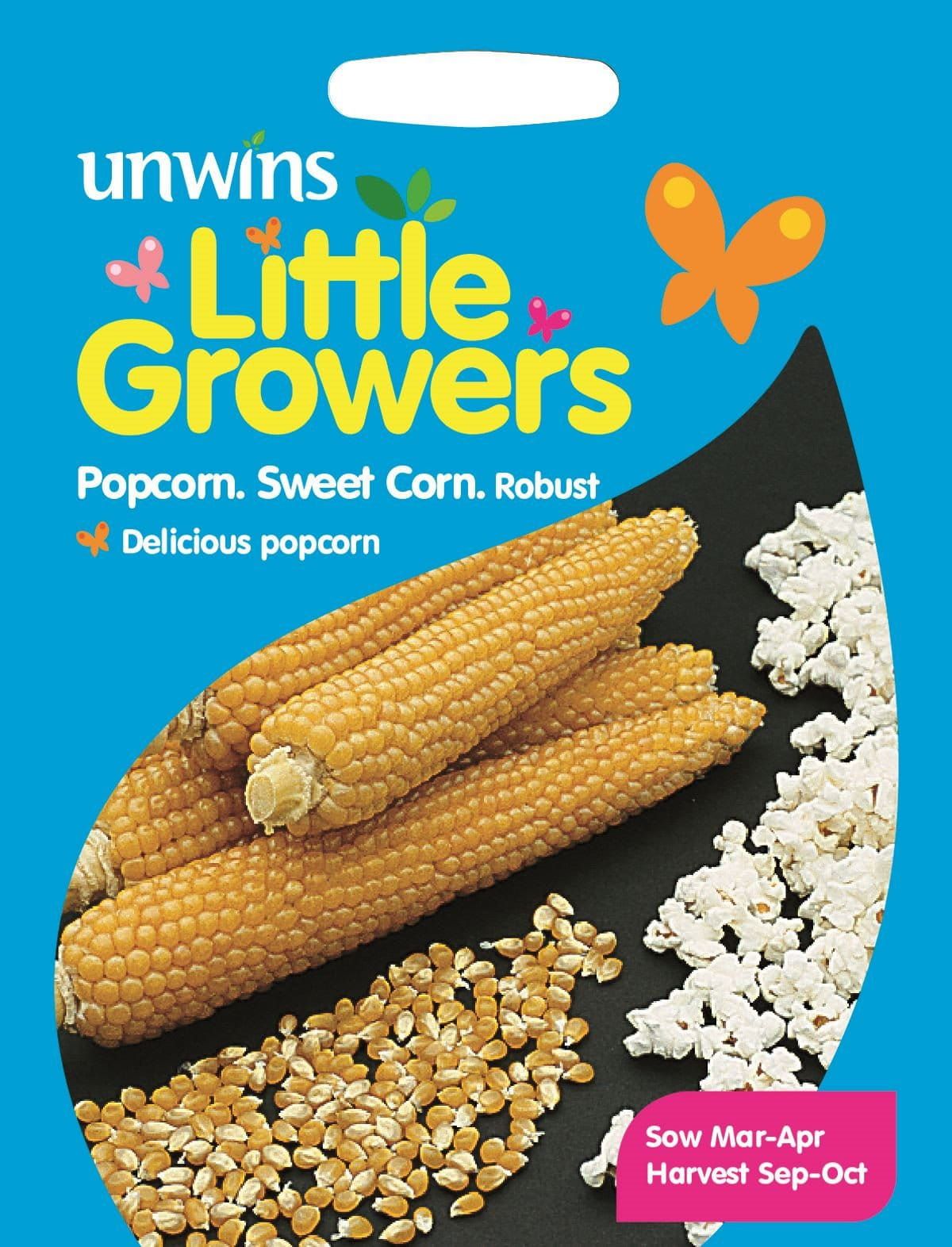 Unwins Little Growers Sweet Corn Popcorn Robust 50 Seeds