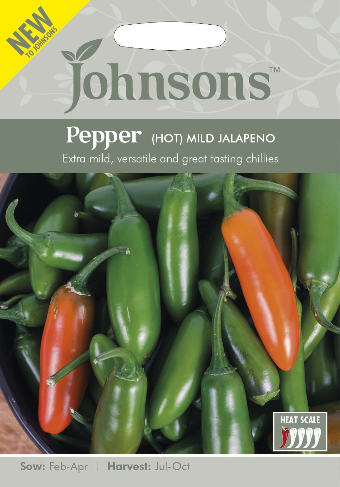 Johnsons Pepper (Hot) Mild Jalapeno 50 Seeds