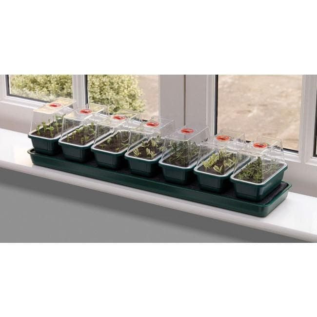 self watering windowsill plant tray Garland Super 7 Self Watering Windowsill Propagator G136 – JustSeed