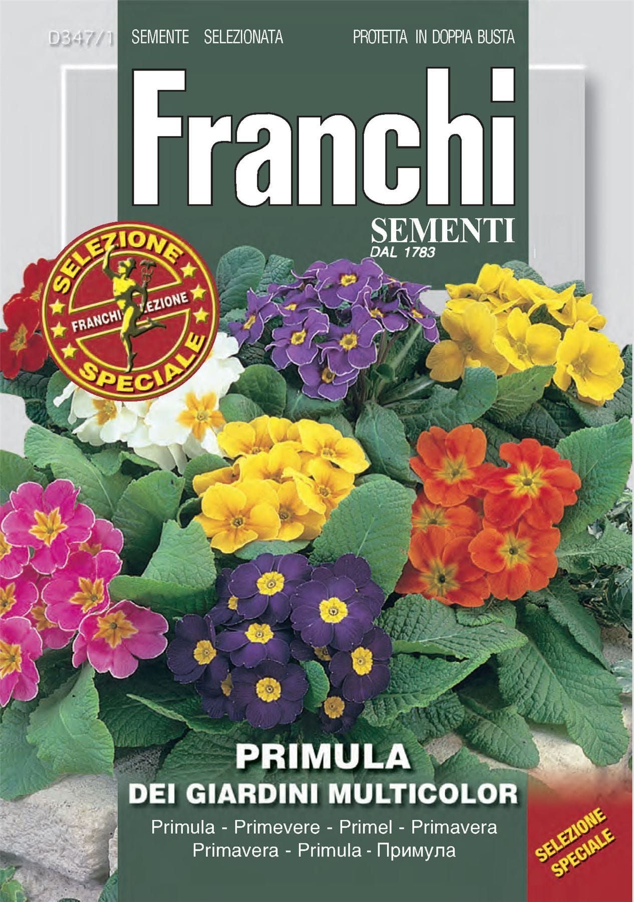 Franchi Seeds of Italy - Flower - FDBF_S 347-1 - Primula - Garden Mix - Seeds