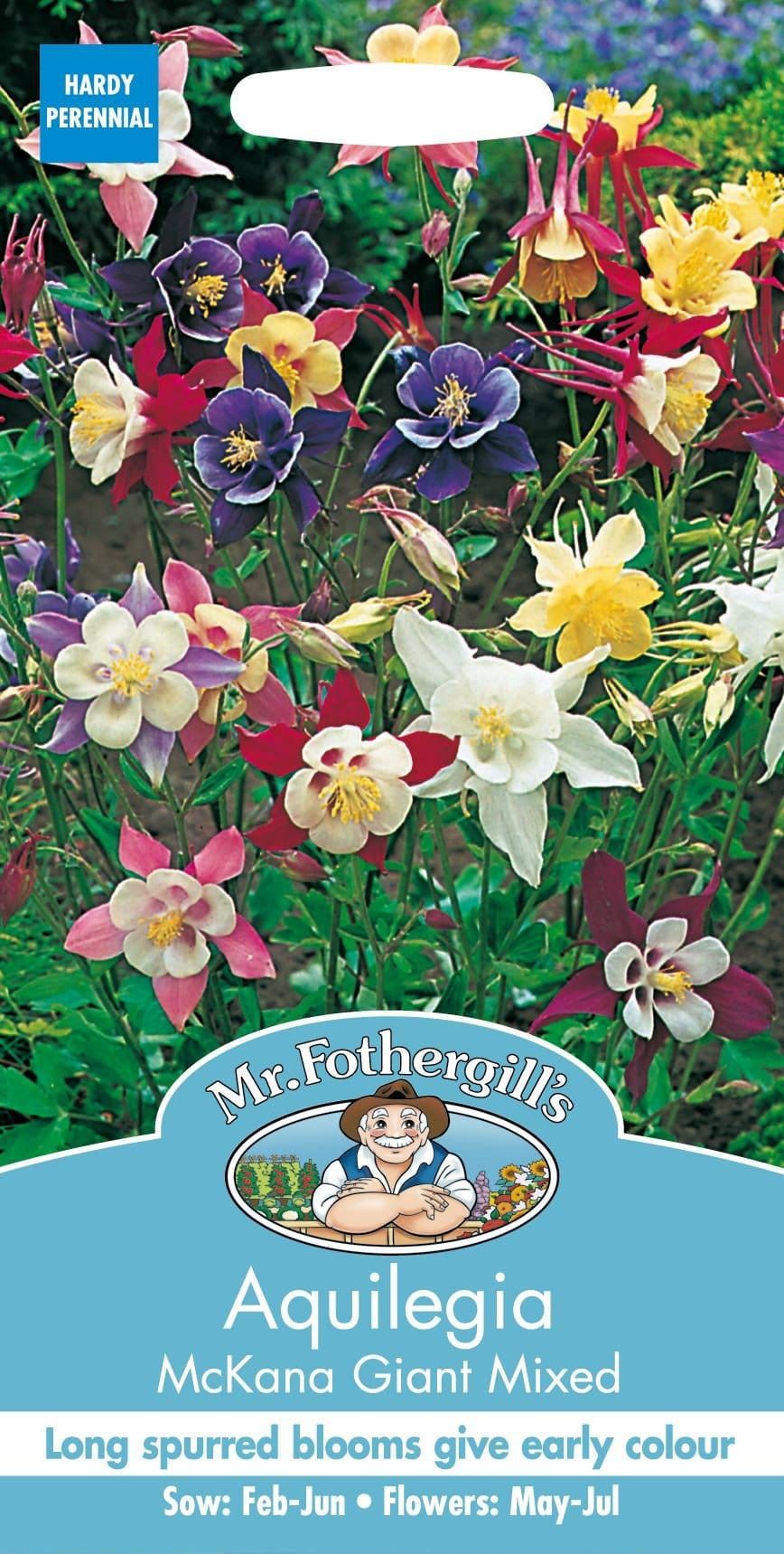 Mr Fothergills Aquilegia McKanas Giant Mixed 150 Seeds