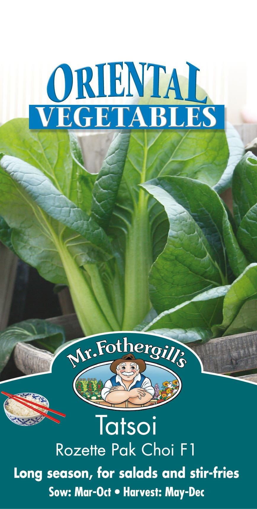 Mr Fothergills Tatsoi Rozetto Pak Choi F1 150 Seeds