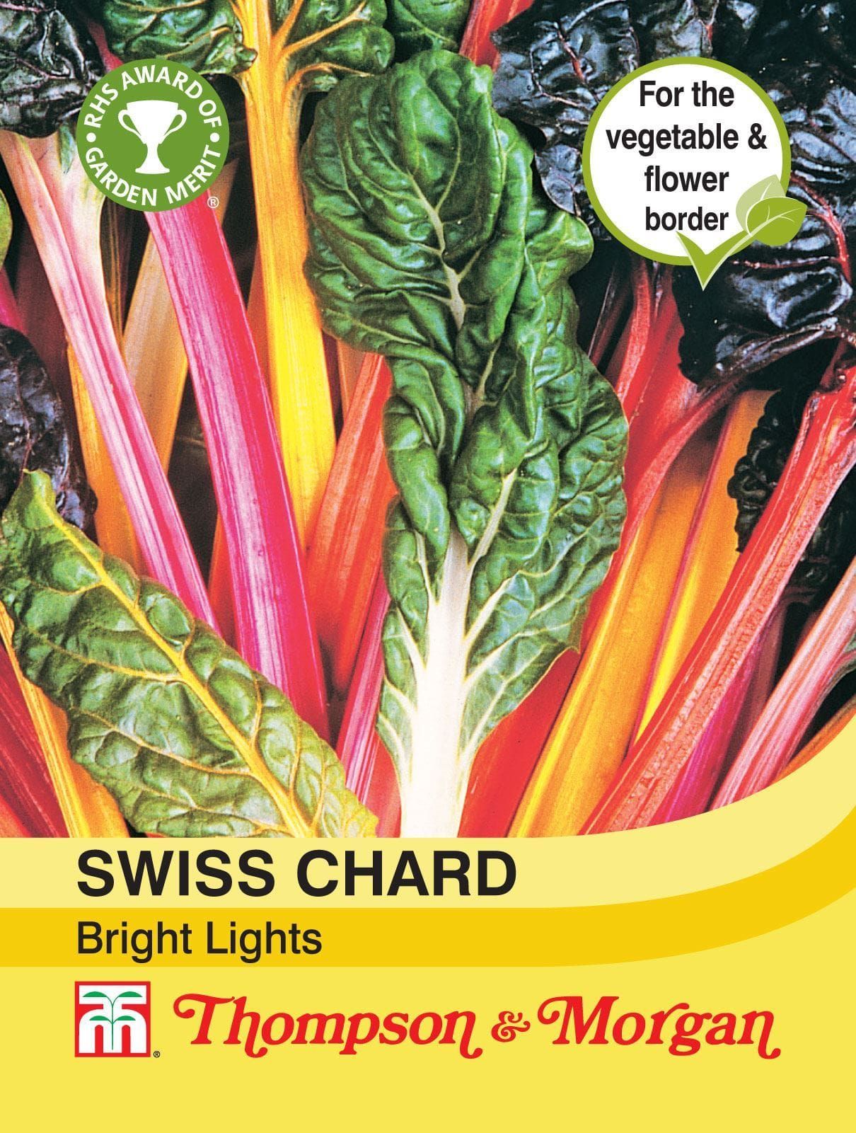 Thompson & Morgan Swiss Chard Bright Lights 80 Seed