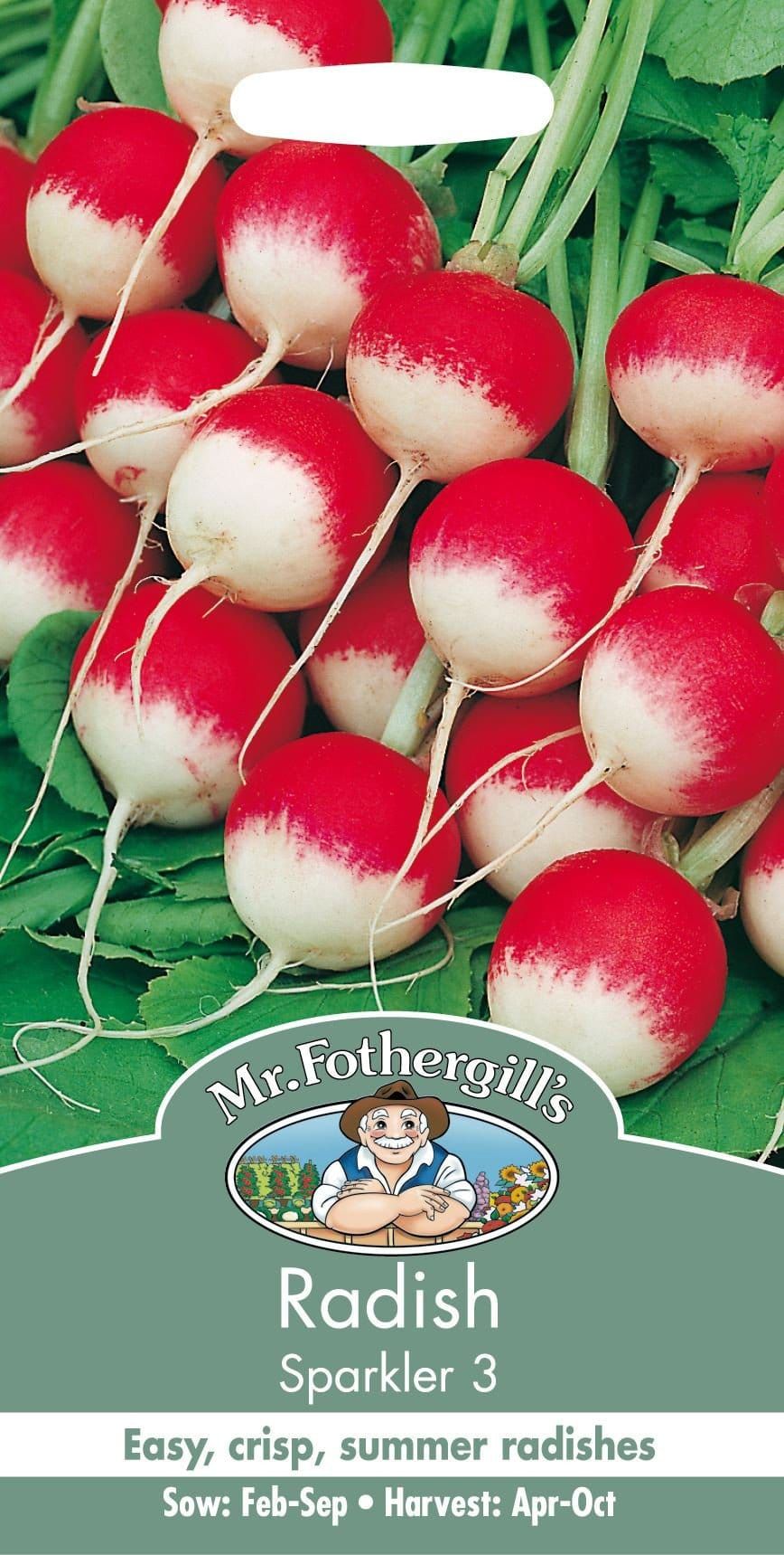 Mr Fothergills Radish Sparkler 3 250 Seeds