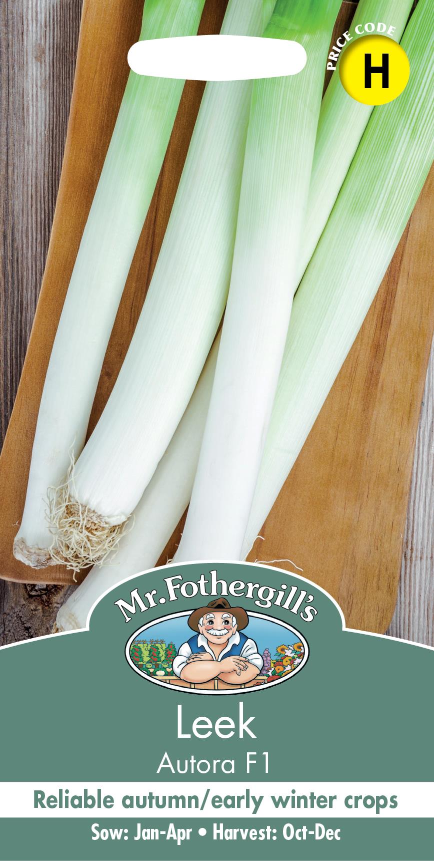 Mr Fothergills - Vegetable - Leek - Autora F1 - 30 Seeds