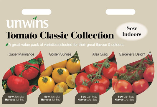 Unwins Vegetable Tomato Classic Collection Seeds