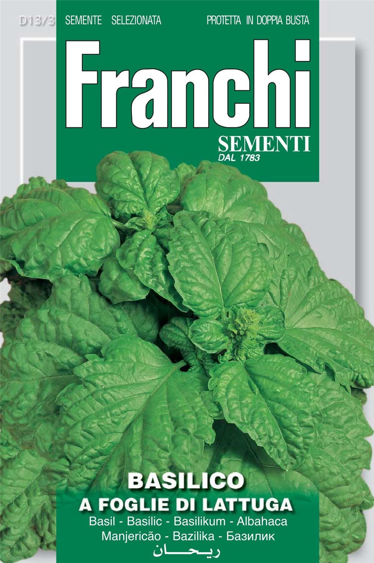 Franchi Basil A Foglie Di Lattuga Seeds