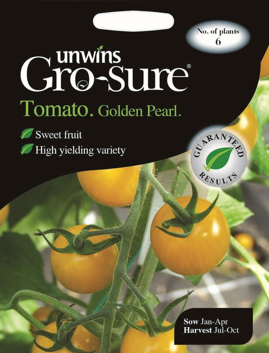 Unwins Tomato Golden Pearl F1 Hybrid 6 Seeds