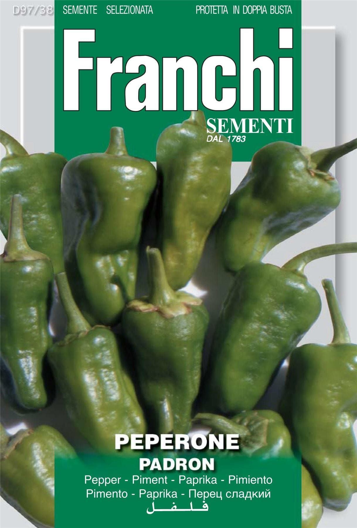 Franchi Seeds of Italy Chilli Pepper Padron Seeds