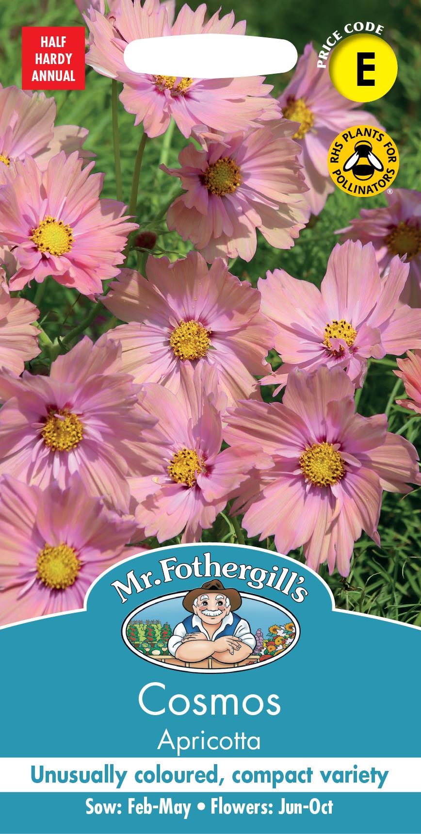 Mr Fothergills - Flower - Cosmos - Apricotta - 30 Seeds