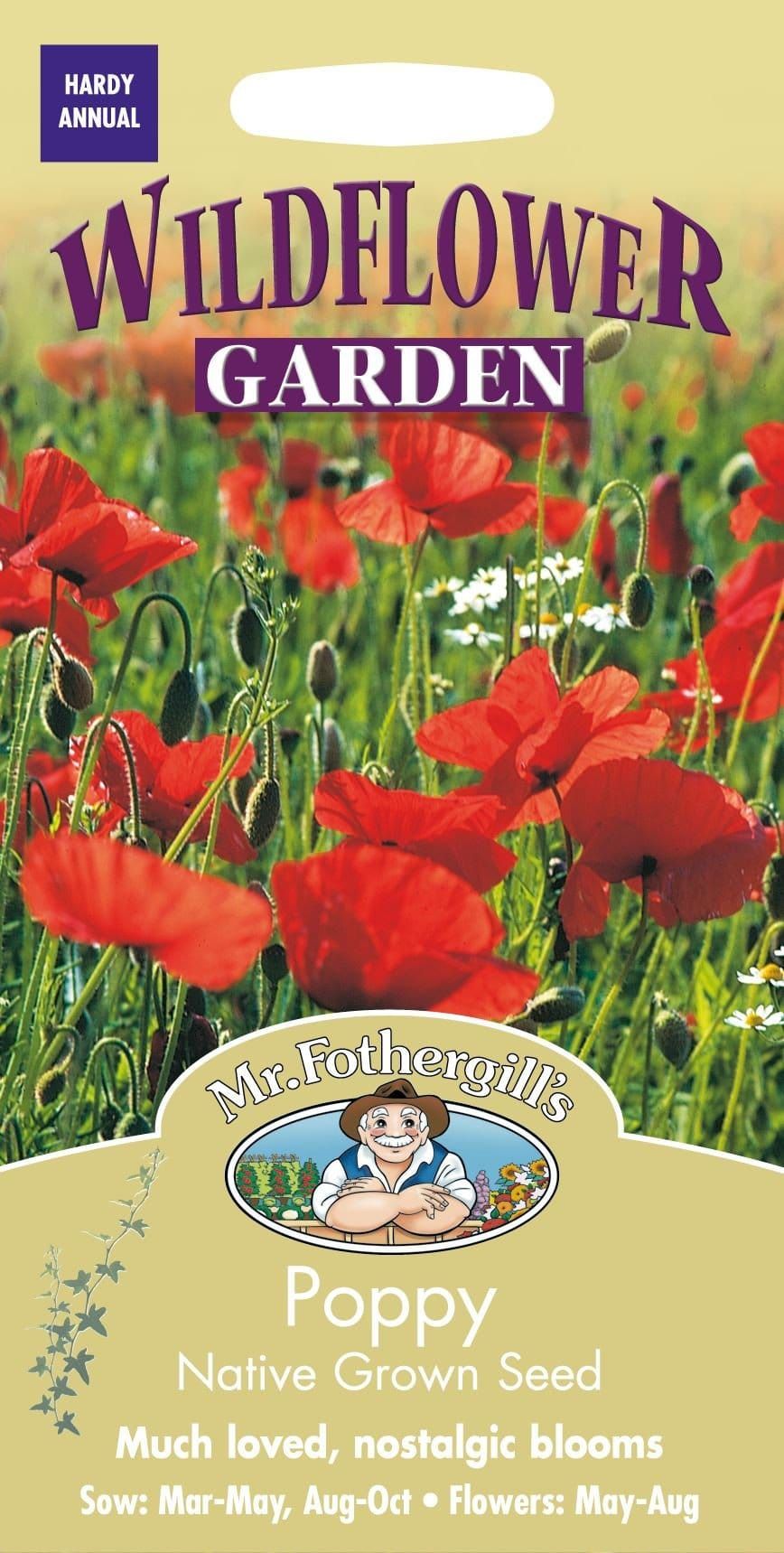 Mr Fothergills Wildflower Poppy 2000 Seeds