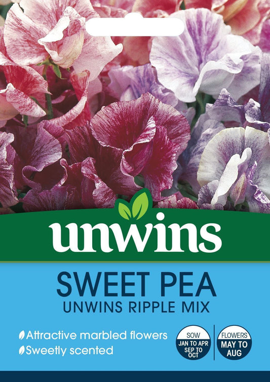 Unwins Sweet Pea Unwins Ripple Mix 21 Seeds