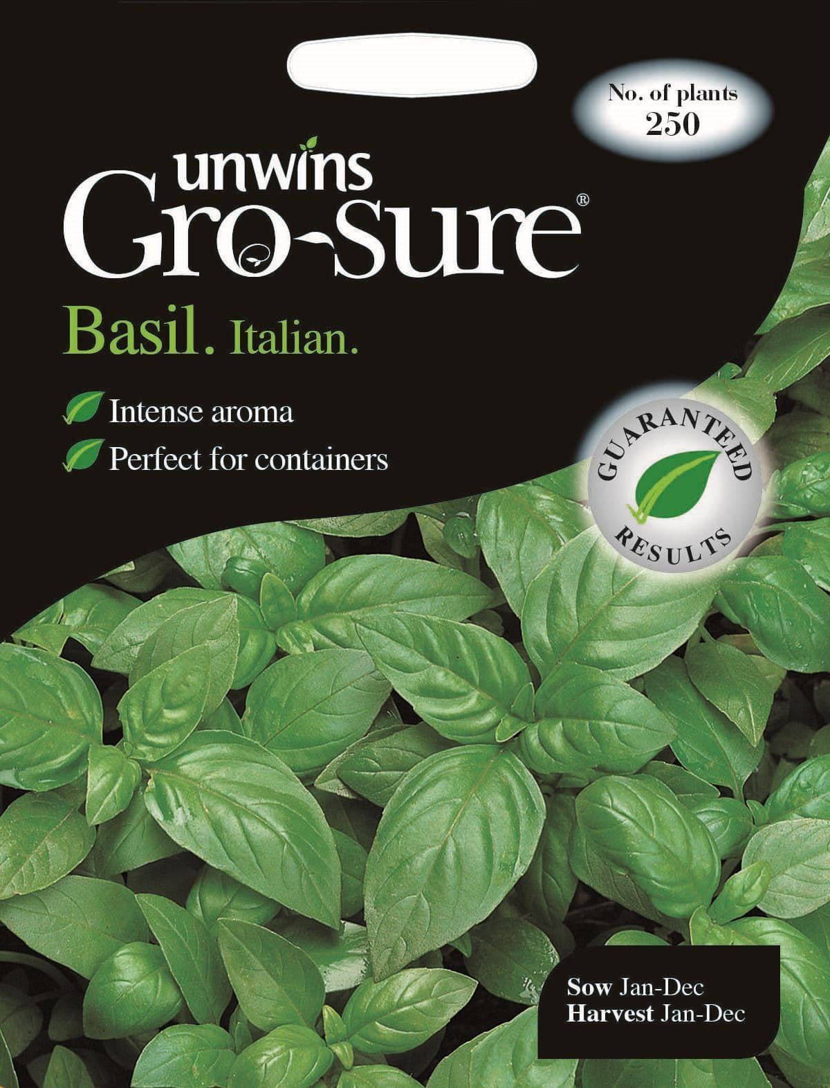 Unwins Basil Italian 50 Seeds JustSeed