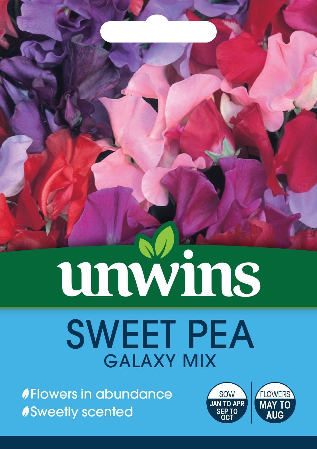 Unwins Sweet Pea Galaxy Mixed 50 Seeds