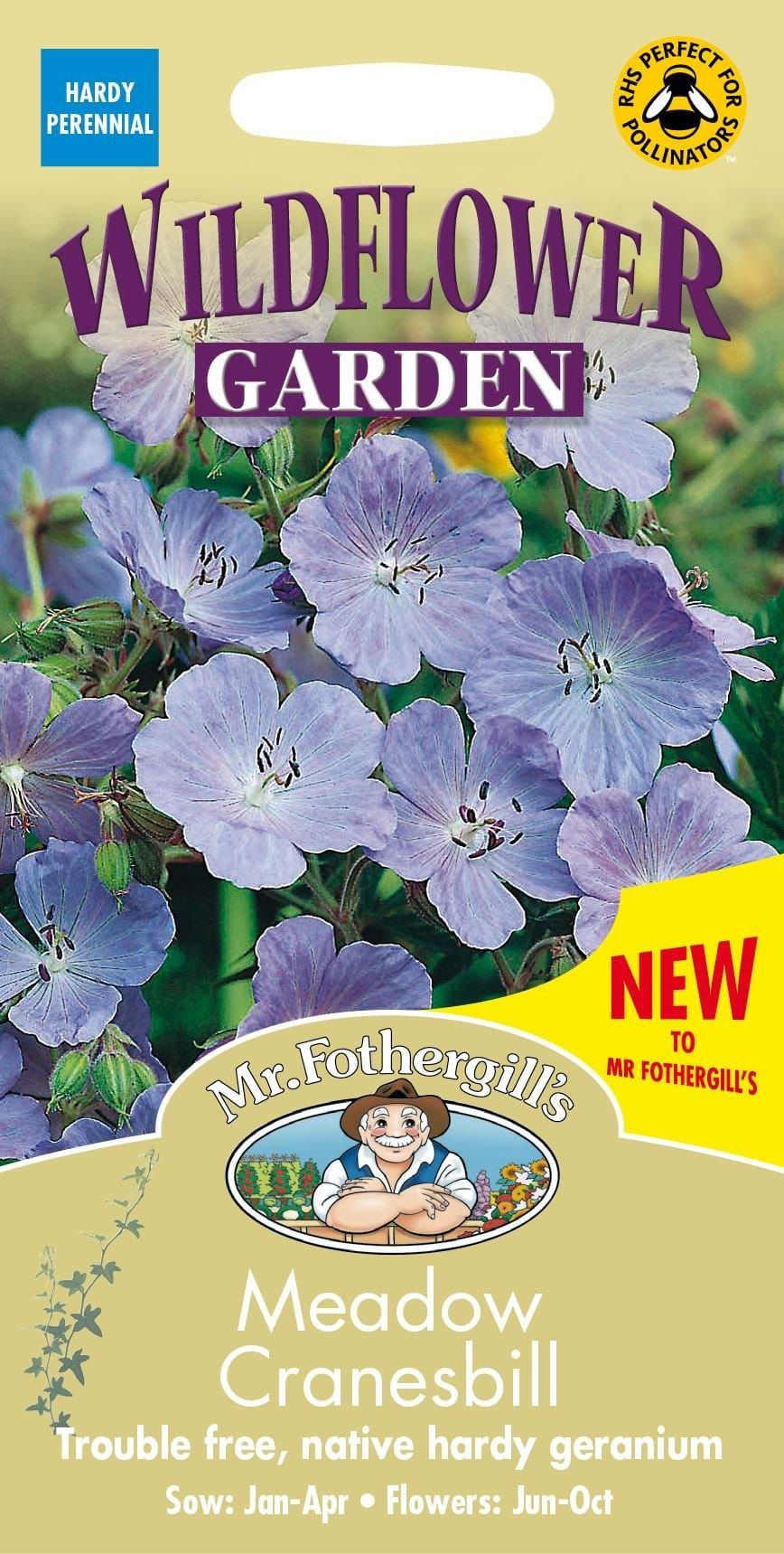 Mr Fothergills Wild Flower Meadow Cranesbill 20 Seeds