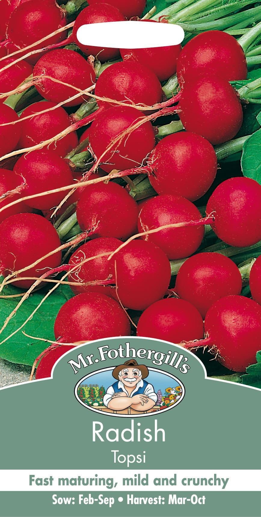 Mr Fothergills Radish Topsi 500 Seeds